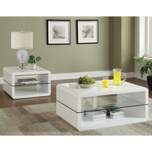 Load image into Gallery viewer, Emerson - 1 Shelf Rectangular Side End Table - White
