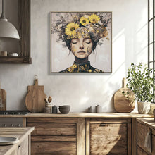 Load image into Gallery viewer, Beauty Posters Beauty Lady Wall Art Floral Canvas Artwork For Living Room - Ginger
