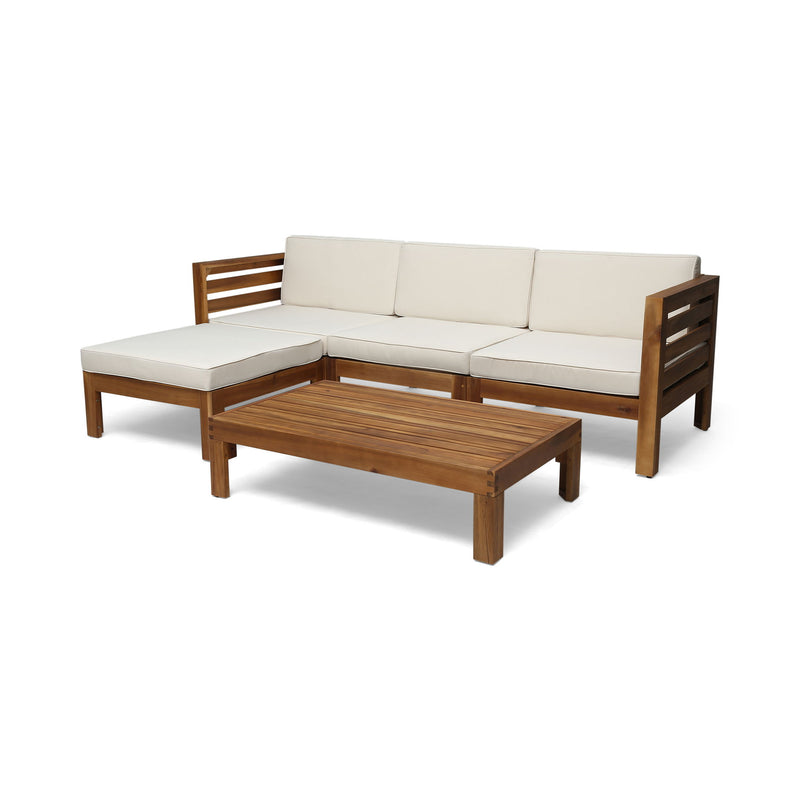 Cambridge - L Shape Sofa Set - Beige