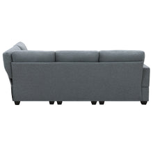 Load image into Gallery viewer, [VIDEO provided][New]89.8*60.2&quot; Modern Sectional Sofa,5-Seat Modular Couch Set with Convertible Ottoman,L-Shape Linen Fabric Corner Couch Set with 2 Pillows for Living Room,Apartment,Office, 3 Colors
