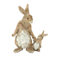 Load image into Gallery viewer, Poly Rabbit Figurine (Set of 2) (518101) - Brown / White
