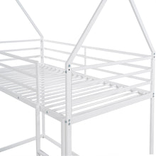 Load image into Gallery viewer, Twin over Twin House Bunk Bed with Built-in Ladder,White
