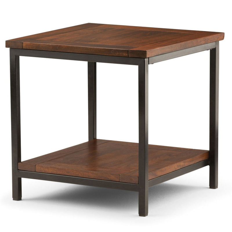 22" Square End Table - Brown