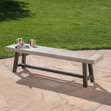 Load image into Gallery viewer, Tranquilizer - Outdoor Acacia Wood Bench With Slat Panel Design
