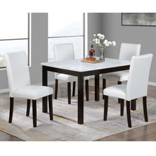 Load image into Gallery viewer, Dining Table With 4 Upholstered Side Chairs
