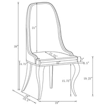 Load image into Gallery viewer, Luxury Upholstered Back Dining Chairs (Set of 2)
