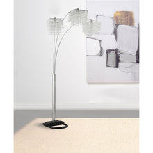 Load image into Gallery viewer, Bali - Shores Hanging Crystal Arc Floor Lamp Floor Lamp - Chrome
