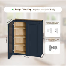 Load image into Gallery viewer, Shaker Wall Cabinet With Soft Close Hinges, Adjustable Shelves, Double Door
