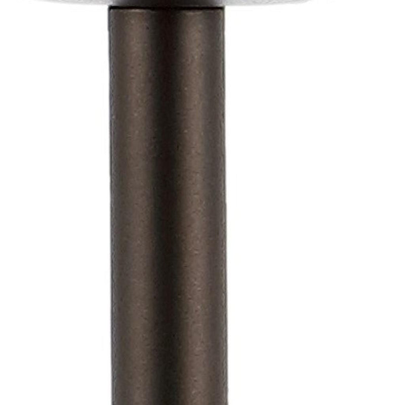 12" Novelty USB Table Lamp With Globe Shade - Antiqued Bronze