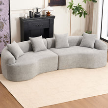 Load image into Gallery viewer, 4 Seater Sofa With Fabric, 30D, 60 Hardness Full Sponge, 4 Pillow For Living Room, Home Furniture Sleeper Sectional Sofa For Apartment

