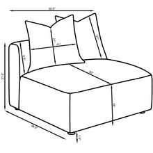 Load image into Gallery viewer, Colleen - Armless Chair With Pillows - Terracotta
