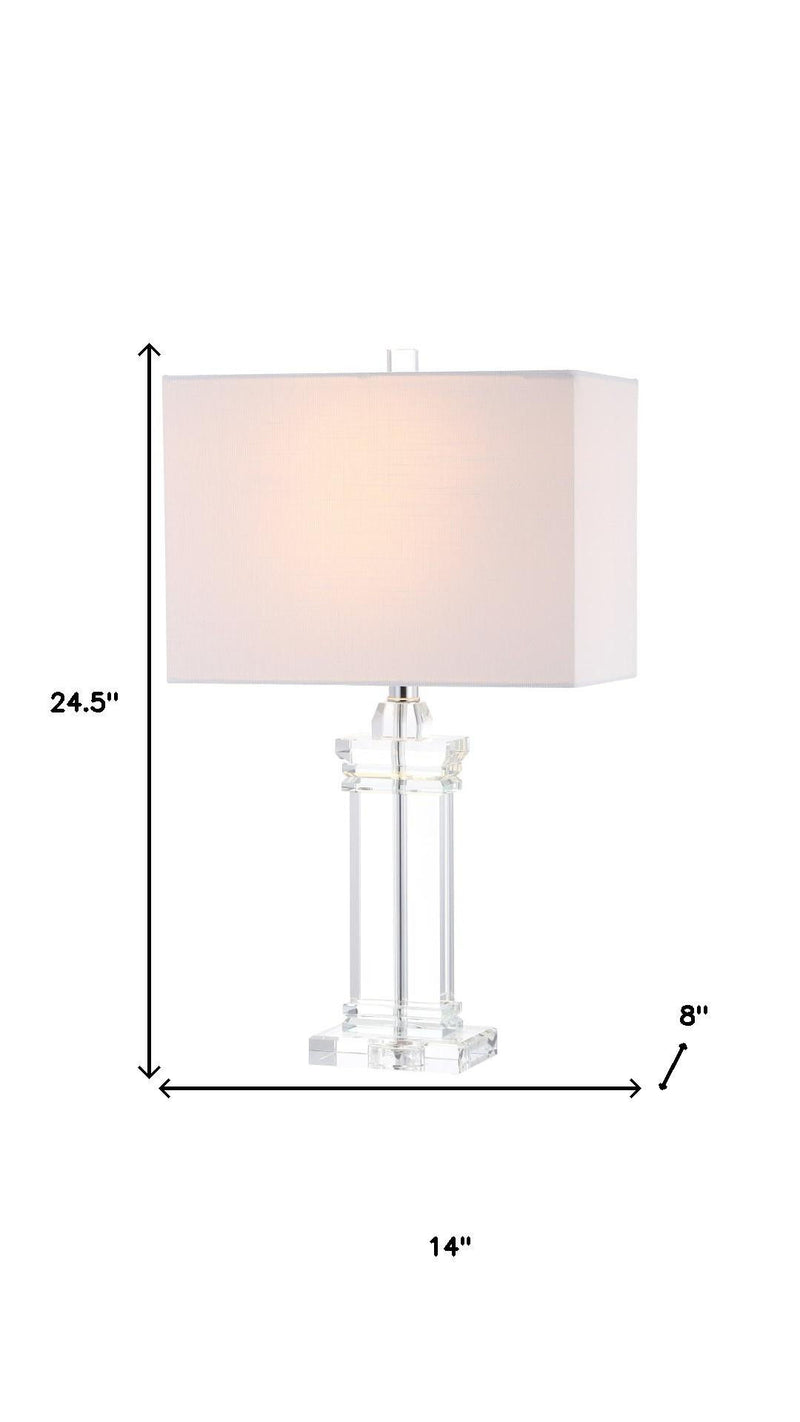 25" Novelty Table Lamp LED With Shade - Clear