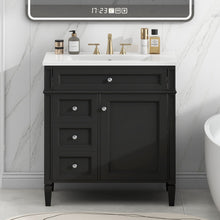 Load image into Gallery viewer, Bathroom Vanity With 2 Drawers And Tip-Out Drawer, Storage Cabinet
