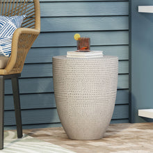 Load image into Gallery viewer, Outdoor Lightweight Concrete, Side Table - Natural
