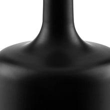 Load image into Gallery viewer, Metal Bedside Table Lamp With White Shade - Black
