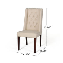 Load image into Gallery viewer, Sophisticated Tufted Dining Chair With High Back Design
