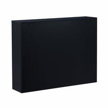 Load image into Gallery viewer, 26" Black Wood Wall Mounted Folding Floating Desk
