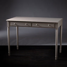 Load image into Gallery viewer, 43" Gray Solid Wood Writing Desk With Two Drawers
