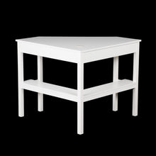 Load image into Gallery viewer, 48" White Solid Wood Corner Writing Desk
