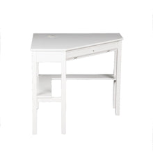 Load image into Gallery viewer, 48" White Solid Wood Corner Writing Desk
