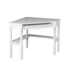 Load image into Gallery viewer, 48" White Solid Wood Corner Writing Desk
