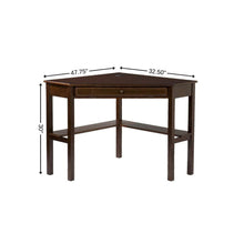 Load image into Gallery viewer, Espresso Corner Computer Desk
