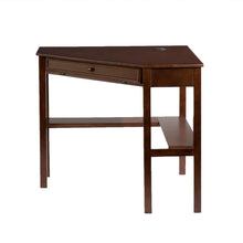 Load image into Gallery viewer, Espresso Corner Computer Desk
