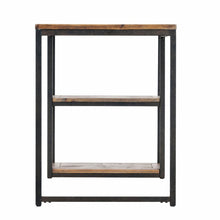Load image into Gallery viewer, 50" Brown and Black Solid Wood Writing Desk
