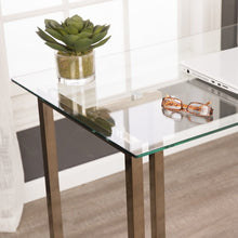 Load image into Gallery viewer, 48" Clear and Champagne Glass Writing Desk

