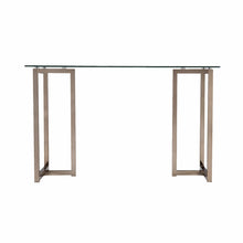Load image into Gallery viewer, 48" Clear and Champagne Glass Writing Desk
