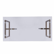 Load image into Gallery viewer, 48" Clear and Champagne Glass Writing Desk
