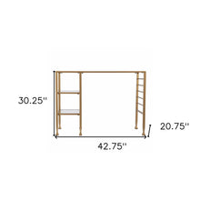 Load image into Gallery viewer, 43" Clear and Gold Glass Writing Desk
