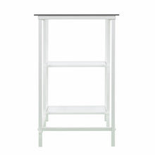 Load image into Gallery viewer, 42" Clear and White Glass and Iron
