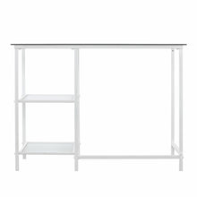 Load image into Gallery viewer, 42" Clear and White Glass and Iron
