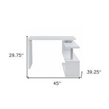 Load image into Gallery viewer, 45" White Wood Corner Pedestal
