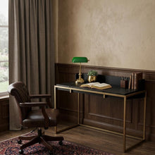 Load image into Gallery viewer, Adjustable Black and Gold Wood Sled
