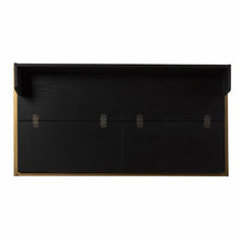 Load image into Gallery viewer, Adjustable Black and Gold Wood Sled
