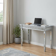 Load image into Gallery viewer, 47" Silver Wood Mirrored With Two Drawers
