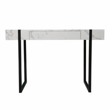 Load image into Gallery viewer, 45" White and Black Writing Desk
