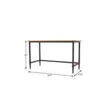 Load image into Gallery viewer, 53" Natural and Black Wood
