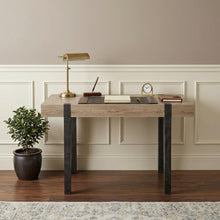 Load image into Gallery viewer, 45" Natural and Dark Brown Wood Parsons
