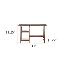 Load image into Gallery viewer, 47" Brown Computer Desk

