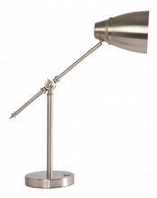 Load image into Gallery viewer, Brushed Silver LED Adjustable Desk Lamp
