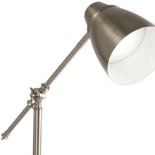 Load image into Gallery viewer, Brushed Silver LED Adjustable Desk Lamp
