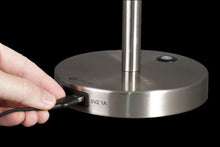 Load image into Gallery viewer, Brushed Silver LED Adjustable Desk Lamp
