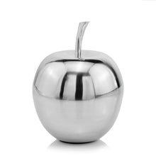 Load image into Gallery viewer, Buffed Decorative Apple Tabletop Sculpture (354621) - Silver
