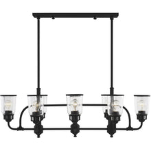 Load image into Gallery viewer, 21" Eight Light Dimmable Chandelier With Shades - Black
