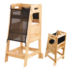 Load image into Gallery viewer, Solid Wood Learning Tower - Wood
