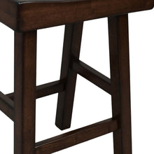 Load image into Gallery viewer, Solid Wood Backless Counter Height Bar Chair - Espresso
