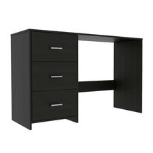 Load image into Gallery viewer, 48" Black Computer Desk With Three Drawers
